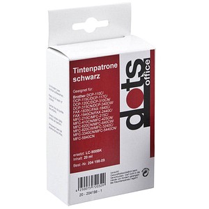 dots schwarz Tintenpatrone ersetzt brother LC-900BK dots schwarz Tintenpatrone ersetzt brother LC-900BK
