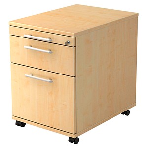 HAMMERBACHER Gradeo Rollcontainer ahorn 3 Auszüge 42,8 x 58,0 x 59,0 cm