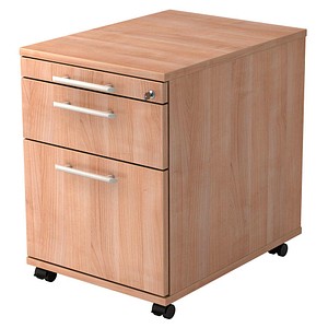HAMMERBACHER Gradeo Rollcontainer nussbaum 3 Auszüge 42,8 x 58,0 x 59,0 cm