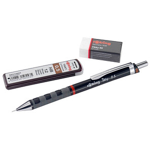 rotring Tikky Druckbleistift-Set schwarz HB 0,5 mm, 1 Set