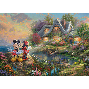 4001504596392 - Thomas Kinkade Painter of Light - Disney Sweethearts Mickey & Minnie Puzzle