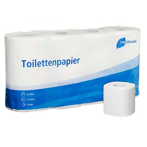 4250016405917 - Toilettenpapier  9203 3-lagig weiß 250 Blatt   Rolle 4250016405917 8 Rolle