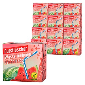 DURSTLÖSCHER Fruchtsaftgetränk Wassermelone 0,5 L PET Flasche 12er Pack