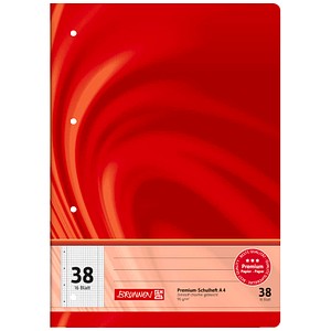 4003273575110 - Schulheft 10-4473802 Premium Vivendi Lineatur 38   kariert mit Rand innen außen A4 90g rot 16 Blatt   32 Seiten 40032735751