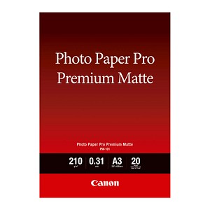 Canon Fotopapier PM-101 DIN A3 matt 210 g/qm 20 Blatt