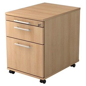 HAMMERBACHER Orbis Rollcontainer eiche 3 Auszüge 42,8 x 58,0 x 59,0 cm