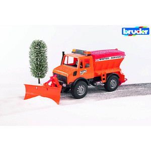 4001702025724 - Mercedes-Benz Unimog Winterdienst mit Räumschild 2572 Spielzeugauto 4001702025724 bruder