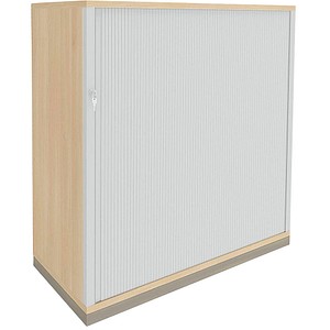 4260672332359 - fm fastline Rollladenschrank akazie silber 2 Fachböden 1200 x 442 x 1133 cm