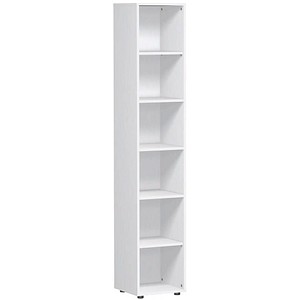 geramöbel Aktenregal Flex weiß 40,0 x 40,0 x 216,0 cm, 1 St.