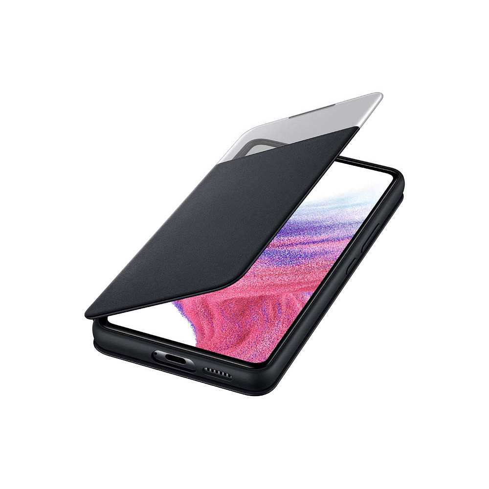 SAMSUNG S View Wallet Cover Handyhülle für SAMSUNG Galaxy A53 5G schwarz
