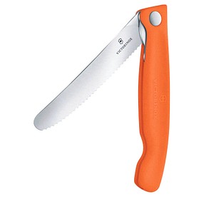 7613329191682 - VICTORINOX Frühstücksmesser Swiss Classic silber orange glatt Klinge 110 cm 1 St