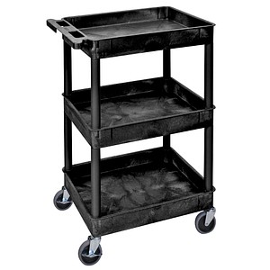 4260285073892 -  Kunststoffwagen  Polyethylen  Traglast (max) 150 kg Schwarz   SESTC111-B 4260285073892 Head