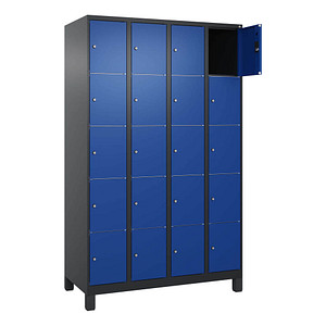 4068427433579 - Schließfachschrank Classic Plus enzianblau schwarzgrau 080010-405 S10033 20 Schließfächer 1200 x 500 x 1950 cm 406842743357 4068427433579 - Schließfachschrank Classic Plus enzianblau schwarzgrau 080010-405 S10033 20 Schließfächer 1200 x 500 x 1950 cm 406842743357