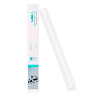LOKLiK - Basic Bügelfolie - Transferfolie - 30,5 cm x 1,8 m - Weiß