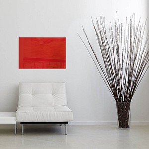4004360833533 - SIGEL Glas-Magnettafeln Glas-Magnetboard rot 60x40cm 600 x 400 cm Tempered Glas Rückseite Metall Rot