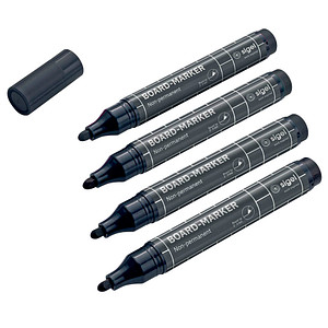 Sigel Boardmarker BA012, schwarz, 2-3mm Rundspitze 4004360802041 Sigel 4 Stück