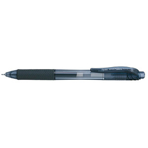 Pentel EnerGelX BLN105 Gelschreiber schwarz/transparent 0,25 mm, Schreibfarbe: schwarz, 1 St.