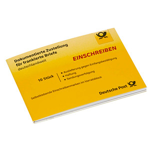 4050357017448 - Deutsche Post Einschreiben-Label National 265 ¤ Deutschland 10 Stück