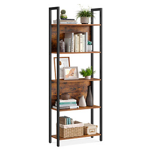 0194343109053 - Bücherregal braun schwarz 620 x 240 x 1650 cm 0194343109053 VASAGLE