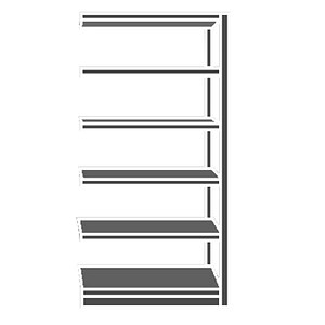 4058255034307 - Anbau-Steckregal 800 x 350 x 1800 cm verzinkt 4 Fachböden 4058255034307 SCHULTE