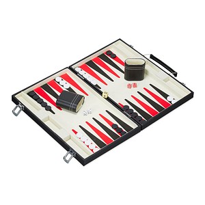 relaxdays Backgammon Koffer Brettspiel