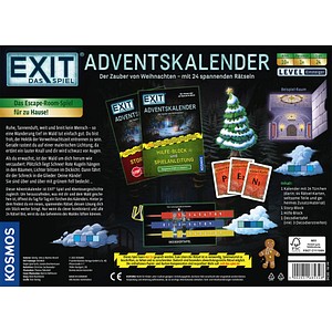 4002051685348 - KOSMOS Adventskalender EXIT- Das Spiel Der Zauber von Weihnachten mehrfarbig