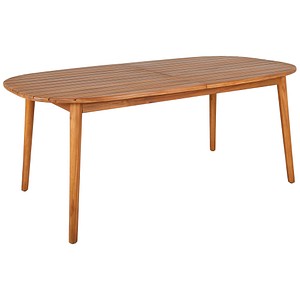 BEST Gartentisch Siena akazie  rechteckig abgerundet 180,0 – 240,0 x 100,0 x 75,0 cm