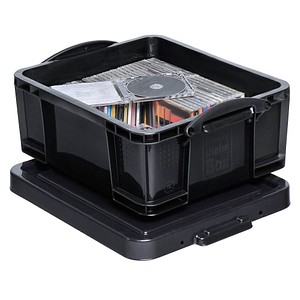 5060024805994 - Aufbewahrungsbox 18BK 18 Liter mit Deckel für CDs DVDs außen 480x390x200mm Kunststoff schwarz 5060024805994 Really Useful Bo