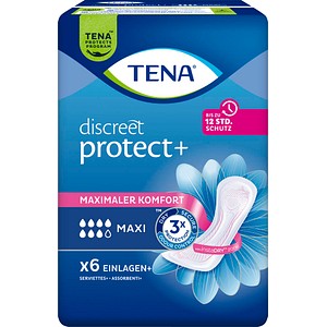 7322541068039 - TENA Slipeinlagen discreet protect+ MAXI für Slip 6 St