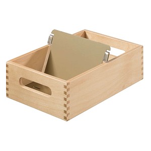 4012473050600 - Karteikasten ohne Deckel für A6 buche 170x250x75mm für 900 Karten Holz 4012473050600 HAN