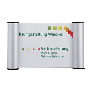 FRANKEN Türschild Aluminium silber 18,0 x 11,5 cm, 1 St.