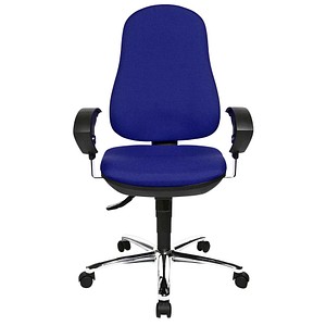 4014296591704 - Bürostuhl Support Syncro Deluxe royalblau chrom mit Armlehnen bis 110kg 4014296591704 Topstar 4014296591704 - Bürostuhl Support Syncro Deluxe royalblau chrom mit Armlehnen bis 110kg 4014296591704 Topstar