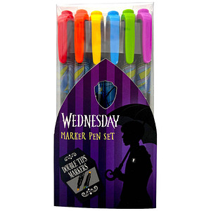 5056563717508 - Textmarker Wednesday WD717508 Pack 6-farbig sortiert Rund- und Keilspitze 5056563717508 6 Stück