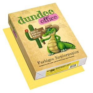 dundee Kopierpapier Color gelb DIN A4 80 g/qm 500 Blatt