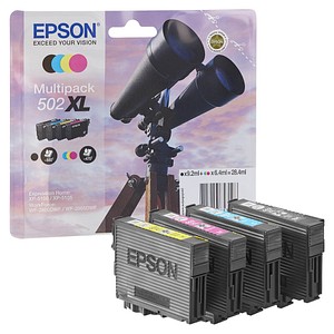 EPSON 502XL/T02W64  schwarz, cyan, magenta, gelb Druckerpatronen, 4er-Set