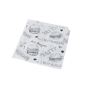 1.000 PAPSTAR Burger-Tüten 13,0 x 13,5 cm