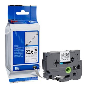 Schrumpfschlauch HSe-251 HSE251, 23,6 mm schwarz auf weiß