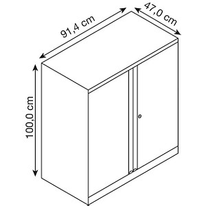 5020073790825 - BISLEY Stahlschrank Essentials YECB09101S634 anthrazit 914 x 470 x 1000 cm aufgebaut 5020073790825 - BISLEY Stahlschrank Essentials YECB09101S634 anthrazit 914 x 470 x 1000 cm aufgebaut