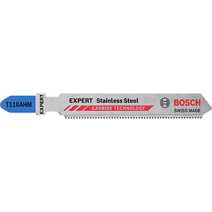 3 BOSCH EXPERT Stainless Steel T118AHM Stichsägeblätter