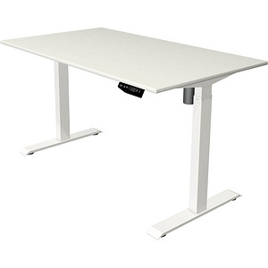 4044917444690 - Move 1 Elektrisch Höhenverstellbar Sitz-Stehschreibtisch Rechteckig Weiß T-Fuß 1400 (B) x 800 (T) x 1230 (H) mm Melamin Stahl