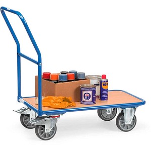 4017976021003 - Transportwagen 705 x 953 x 118 cm (B x H x L) 400kg Stahl Holz 4017976021003 fetra