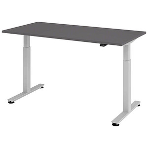 4032062322734 - Schreibtisch VXMST16 G S elektrisch höhenverstellbar 73-119cm (H) 160x80cm (BxT) rechteckig graphit   silber 4032062322734 