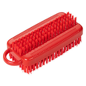 4061917031712 - Haug Nagelbürste doppelt Nagelbürste aus Polyester Komplettfarbe rot