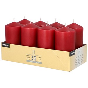 4002911179833 - Stumpenkerzen 17983 bordeaux 100x50mm (HxØ) ca 16 Stunden Brenndauer 4002911179833 8 Stück