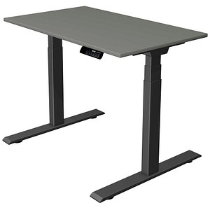Kerkmann Move 1 stable elektrisch höhenverstellbarer Schreibtisch grafit rechteckig, T-Fuß-Gestell grau 100,0 x 60,0 cm