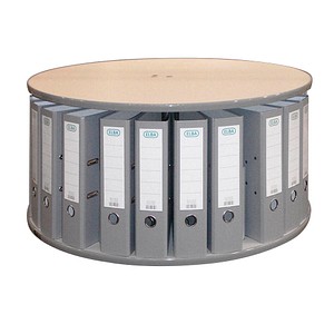 Ordnerdrehsäule hellgrau für bis zu 24 Ordner