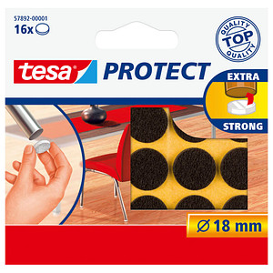 tesa Protect® Filzgleiter Kunststoff Ø 1,8 cm, 16 St.