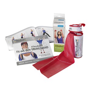 4260410899892 - THERA BAND Travel 25 m mittel stark rot