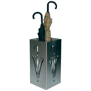 4260532281490 - Schirmständer Umbrella 32668-MT Edelstahl eckig silber 4260532281490 SZ Metall