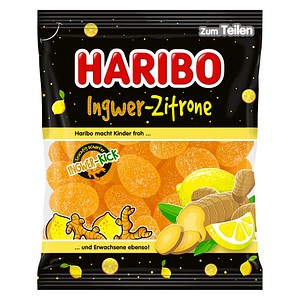 Haribo Ingwer-Zitrone 160G - Scharfes Fruchtgummi - Ingwer-Zitronen-Geschmack - Kandiert - Scharfe Erfrischung - Naschvergnügen. Kandiertes Scharfes - Image 2